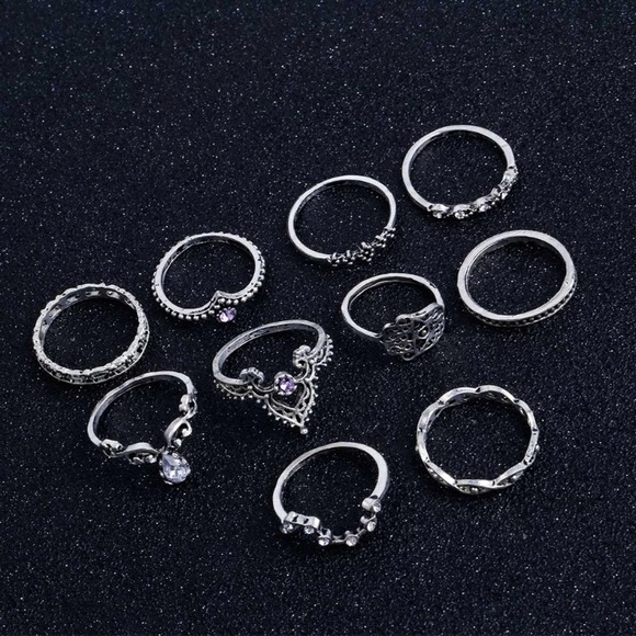 ✯ Tibetan Bohemian Rings Set - Picture 5 of 8